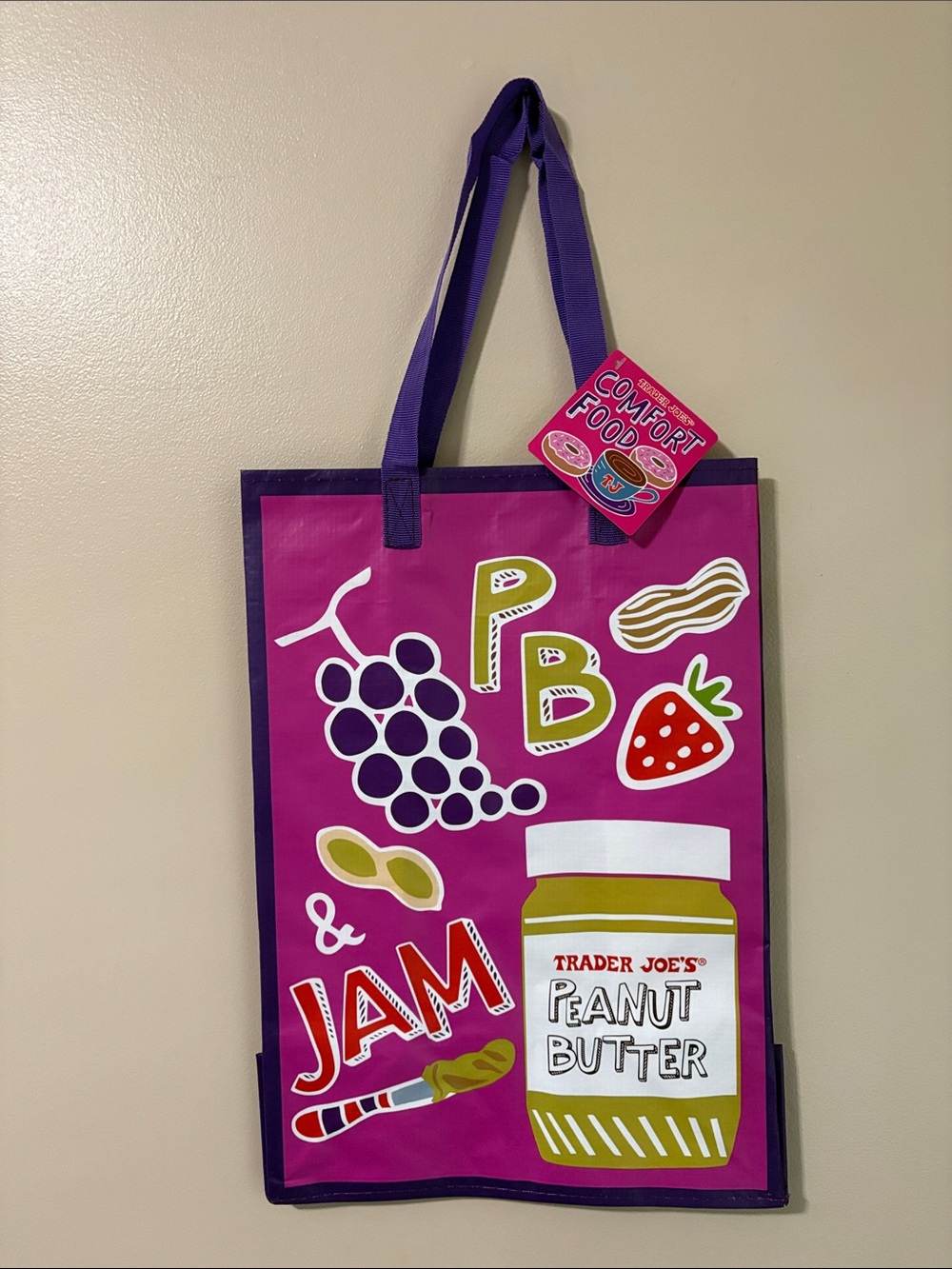 Trader Joe's Comfort Food  Reusable Tote BNWT